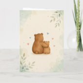 父の日 Daddy Bear and Little Bear カード (裏面)