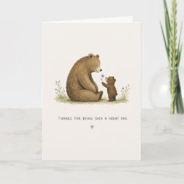 父の日 Daddy Bear and Little Bear カード