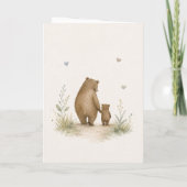 父の日 Daddy Bear and Little Bear カード (裏面)