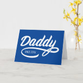 父の日 - Daddy Since… カード (黄色い花)