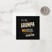 父の日 | Grumpa Way 面白いおじいちゃん ノートカード (正面/裏面インサイチュ)