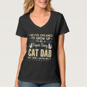 父の日 – Id Grow Up Catパパ Tシャツ