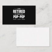 父の日 | Im Aプロフェッショナル ポップ・アートの ポップ・アートの 名刺 (正面/裏面)