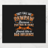 父の日 | Mens彼らは私をPawpawと呼ぶ ビールラベル (シングルラベル)