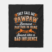 父の日 | Mens彼らは私をPawpawと呼ぶ フリースブランケット (正面)