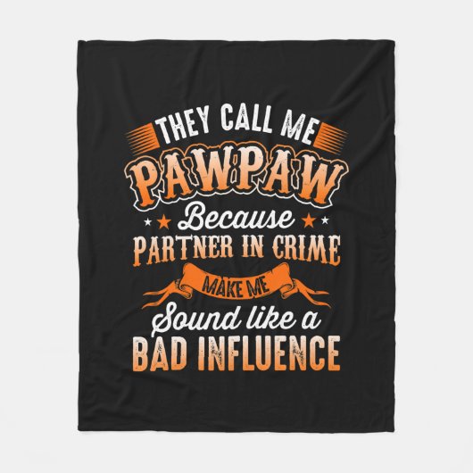 父の日 | Mens彼らは私をPawpawと呼ぶ フリースブランケット (正面)