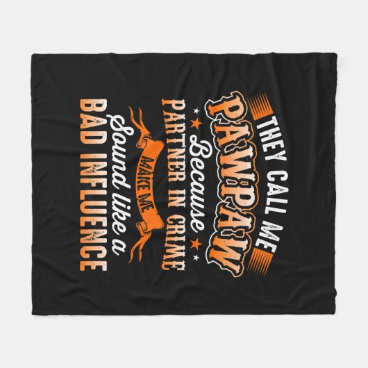 父の日 | Mens彼らは私をPawpawと呼ぶ フリースブランケット (正面(横))