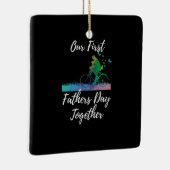 父の日 | Our First Fanteers Day Together セラミックオーナメント (右)