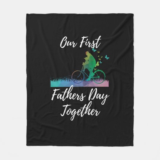 父の日 | Our First Fanteers Day Together フリースブランケット (正面)