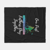 父の日 | Our First Fanteers Day Together フリースブランケット (正面(横))