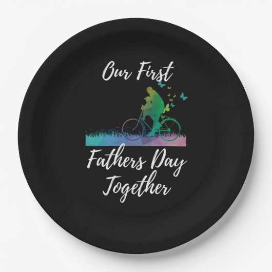 父の日 | Our First Fanteers Day Together ペーパープレート (正面)
