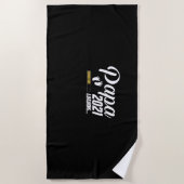 父の日 | Papa Loading 2021 First Time Father ビーチタオル (正面)