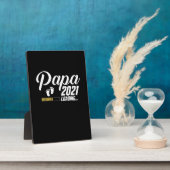 父の日 | Papa Loading 2021 First Time Father フォトプラーク (側面)