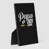 父の日 | Papa Loading 2021 First Time Father フォトプラーク (側面)