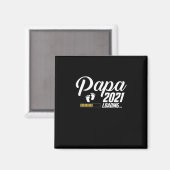 父の日 | Papa Loading 2021 First Time Father マグネット (正面/裏面)
