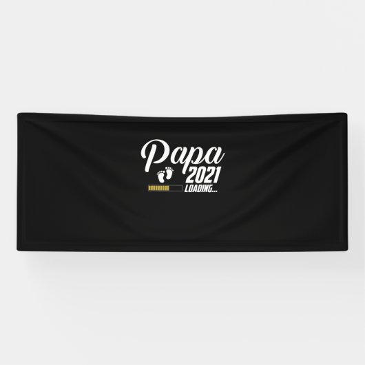 父の日 | Papa Loading 2021 First Time Father 横断幕 (横)