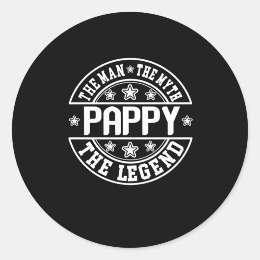 父の日 | Pappy伝説の男 ラウンドシール (正面)