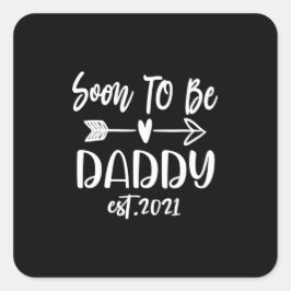 父の日 | Soon To Be Daddy Est 2021 スクエアシール