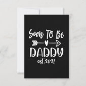 父の日 | Soon To Be Daddy Est 2021 出欠カード (正面)