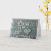 父の日 – Sweetheart - Scrapbook Card カード (黄色い花)