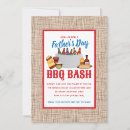 父の日BBQパーティの招待状 招待状