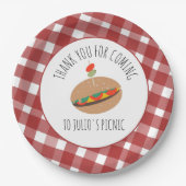 『父の日BBQピクニックイベントサンドイッチ』   ペーパープレート (正面)