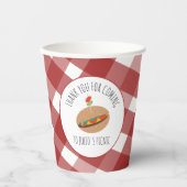 父の日BBQピクニックイベントサンドイッチ 紙コップ (正面)