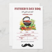 父の日BBQ招待状 招待状 (正面/裏面)