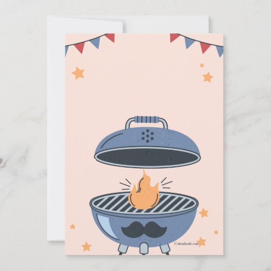 父の日BBQ招待状 招待状 (裏面)