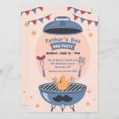 父の日BBQ招待状 招待状 (正面/裏面)
