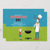 父の日BBQ招待状 招待状 (正面/裏面)