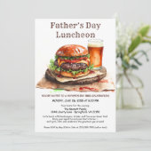 父の日BBQ招待状- Hamburgers, Drinks 招待状 (スタンド正面)