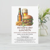 父の日BBQ招待状- Hamburgers, Drinks 招待状 (スタンド正面)