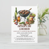 父の日BBQ招待状- Hamburgers, Drinks 招待状 (スタンド正面)