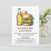 父の日BBQ招待状- Hamburgers, Drinks 招待状 (スタンド正面)