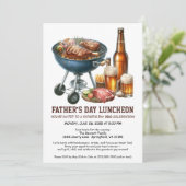 父の日BBQ招待状- Hamburgers, Drinks 招待状 (スタンド正面)