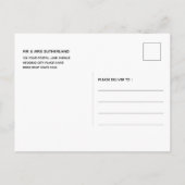 父の日BBQ インビテーションポストカード (裏面)