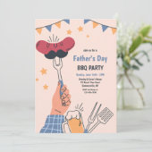 父の日BBQ 招待状 (スタンド正面)