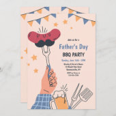 父の日BBQ 招待状 (正面/裏面)