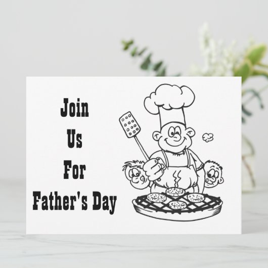 **父の日BBQ**招待状 招待状 (スタンド正面)