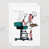 **父の日BBQ**招待状 招待状 (正面/裏面)