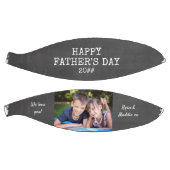 父の日Chalkboardのカスタム写真年と名前 バスケットボール (パネル)