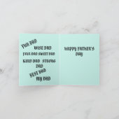 父の日Gカード: # 1パパ シーズンカード (内部)