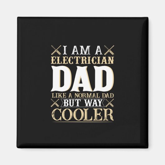 父の日Iは電気技師のパパ マグネット (正面)