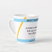 父の日I引用文1コーヒーマグ カフェラテマグ (左アングル)