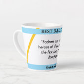 父の日I引用文2コーヒーマグ カフェラテマグ (左アングル)