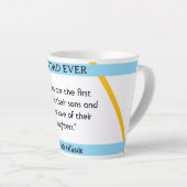 父の日I引用文2コーヒーマグ カフェラテマグ (右アングル)