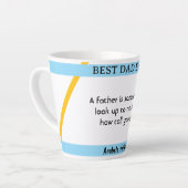 父の日I引用文3コーヒーマグ カフェラテマグ (左アングル)