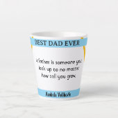 父の日I引用文3コーヒーマグ カフェラテマグ (正面)