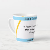 父の日I引用文4コーヒーマグ カフェラテマグ (左アングル)